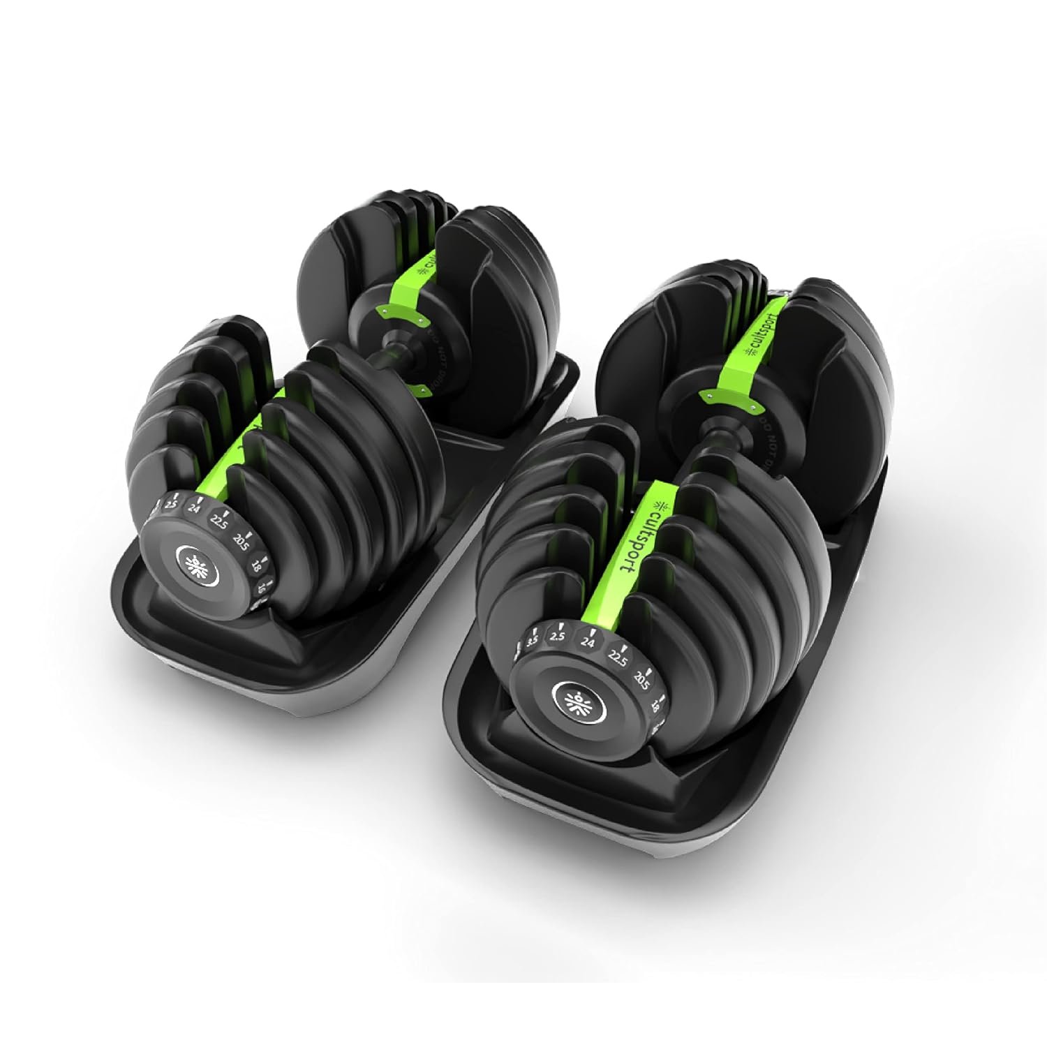 Cult adjustable dumbbells up to 24kg pack of 2