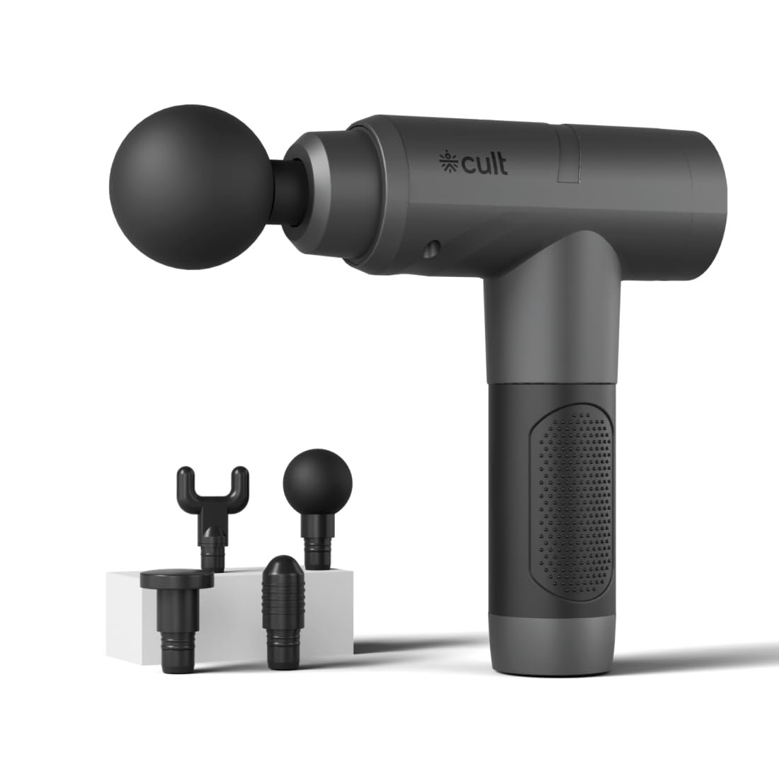 Cult Impact grey percussion massage gun