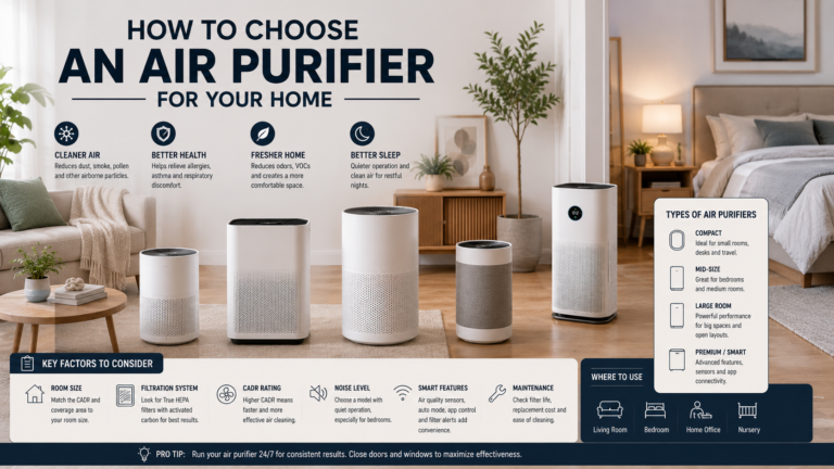 Unbranded unbranded air purifiers in a clean living-room environment with soft natural light for how to choose air purifier