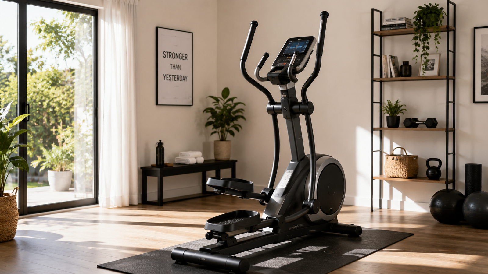 Unbranded an unbranded elliptical trainer in a spacious neutral home workout area for how to choose elliptical