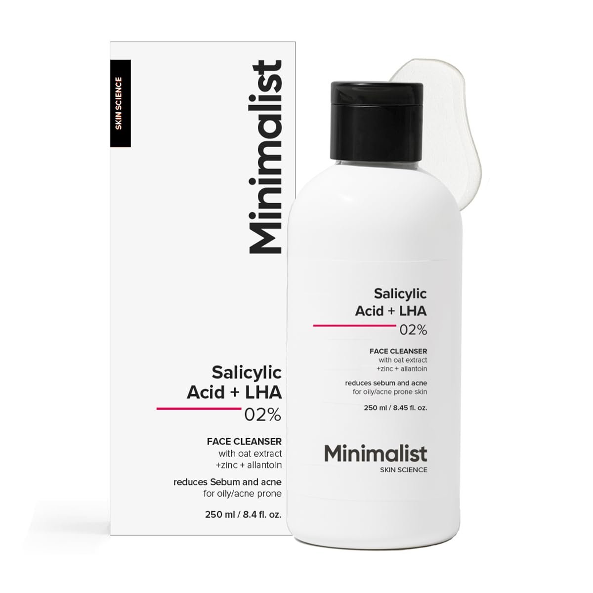 Minimalist Salicylic Acid and LHA 2% Cleanser 250 ml
