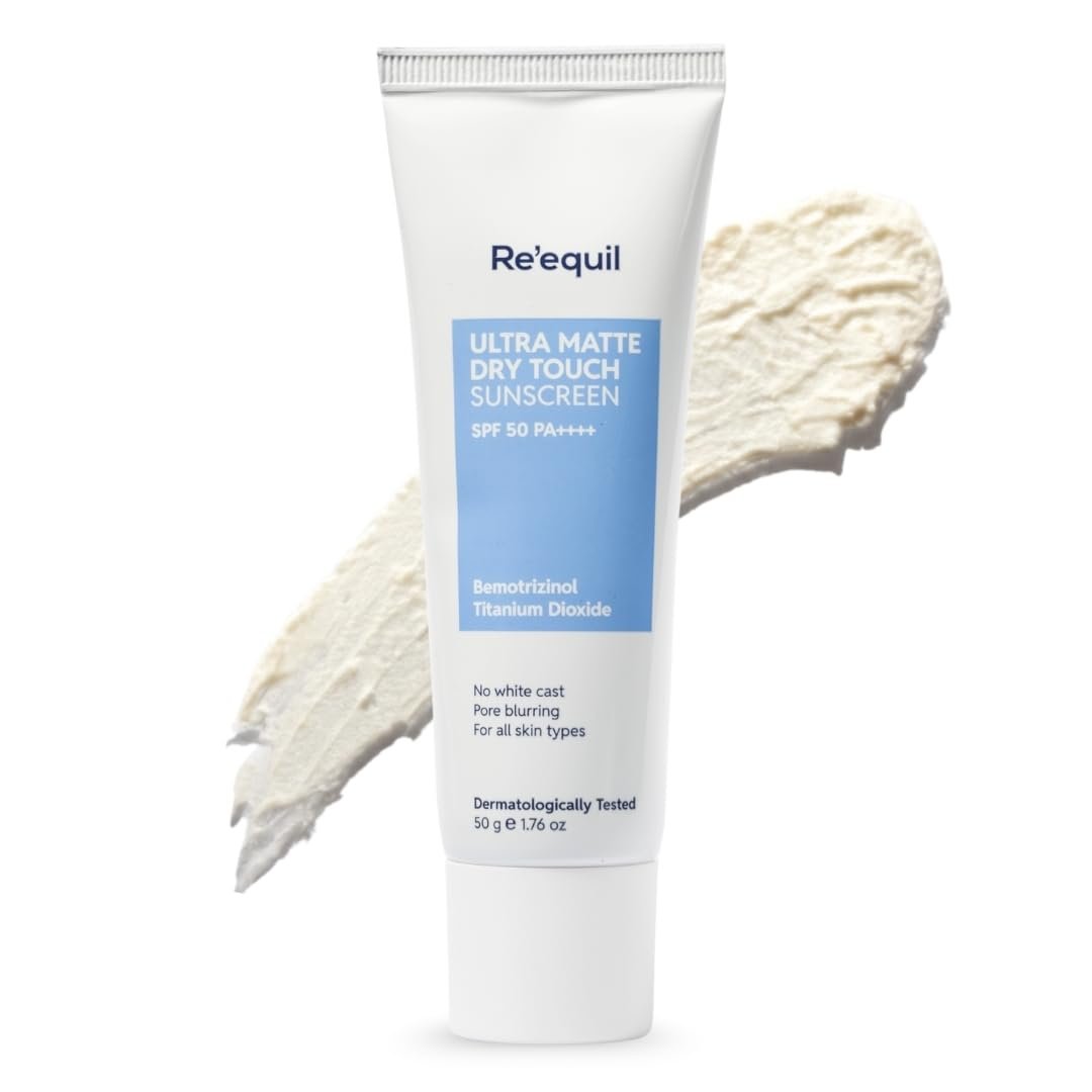 RE' EQUIL Ultra Matte Dry Touch Sunscreen SPF 50 PA++++ 50g
