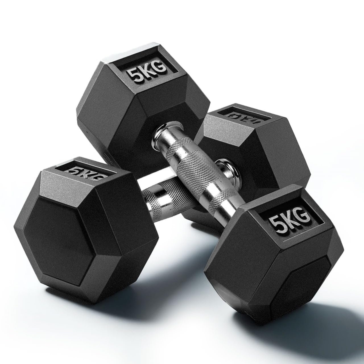 Slovic hex dumbbells 5kg x 2 10kg pair