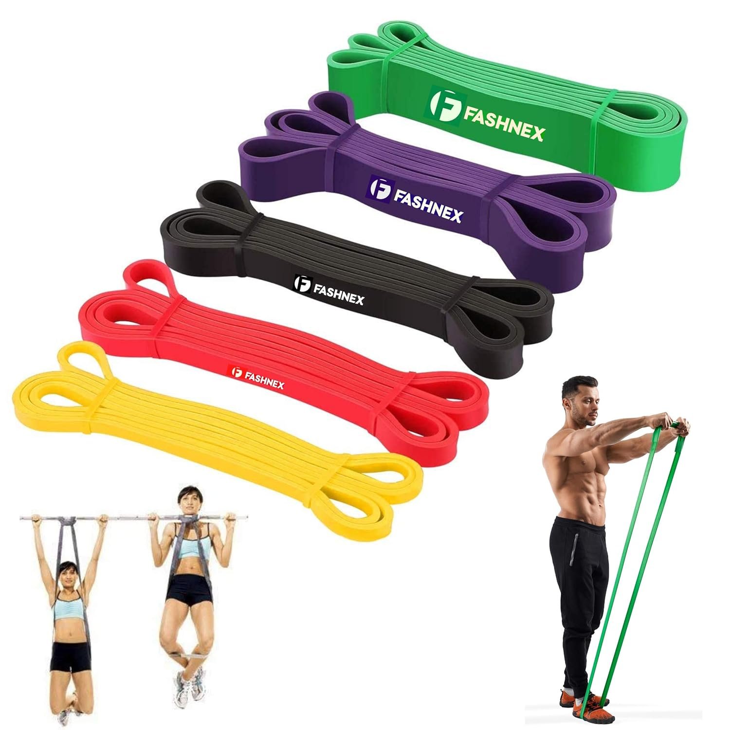 Fashnex pull-up assist exercise resistance band