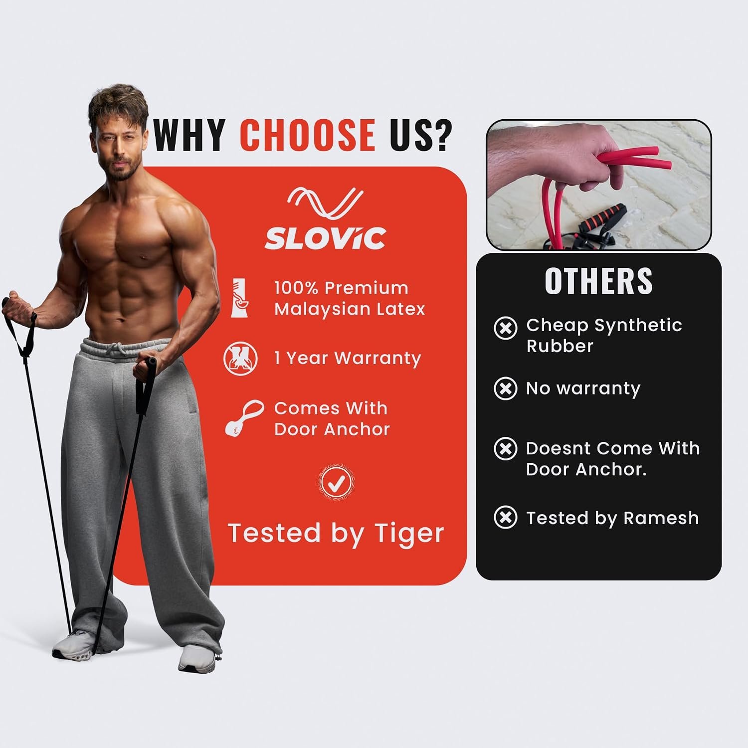 Slovic black resistance tube up to 25kg