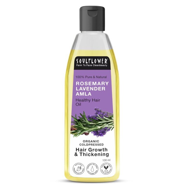Soulflower Rosemary Lavender Amla Hair Oil 100ml bottle