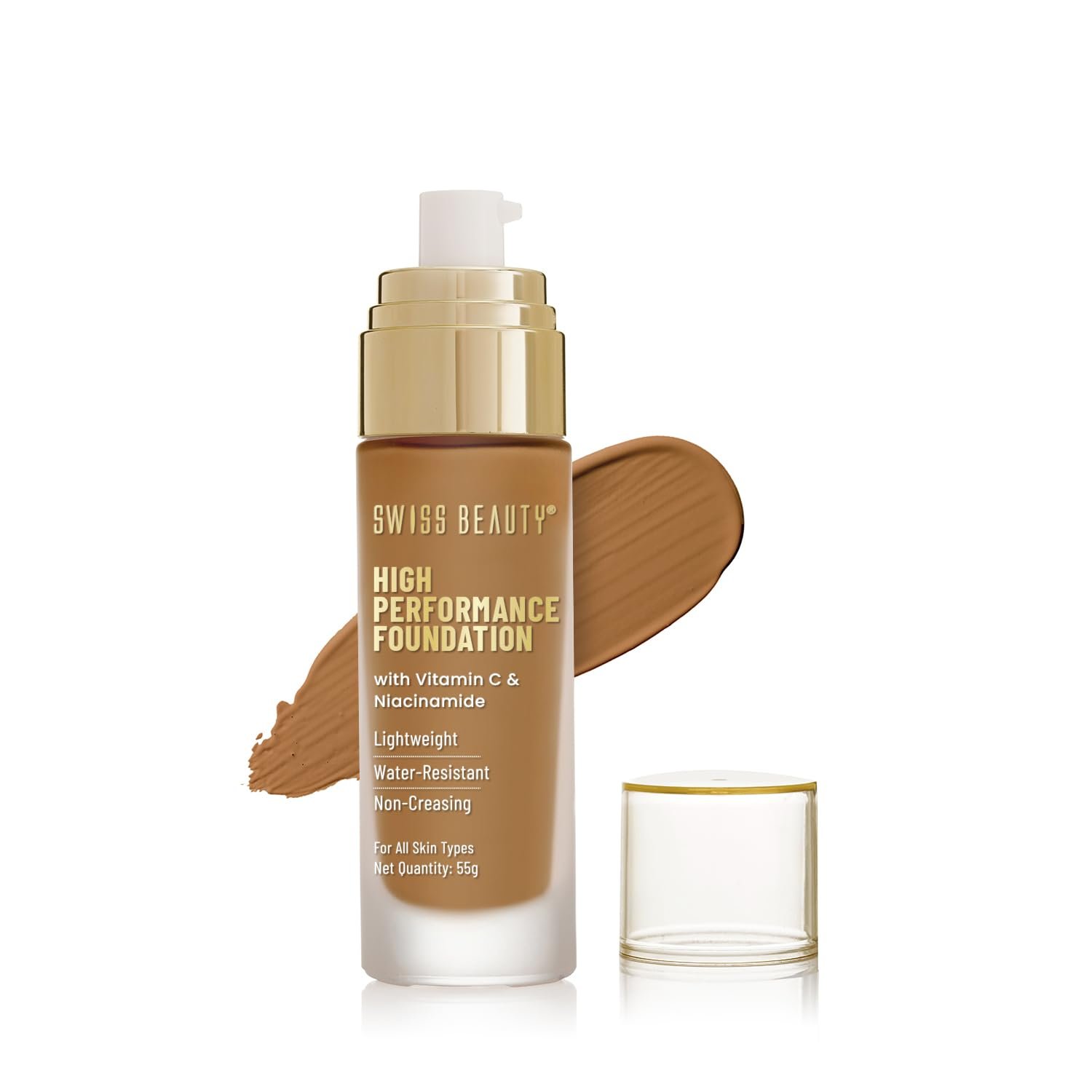 Swiss Beauty High Performance Foundation Toffee Beige 55g