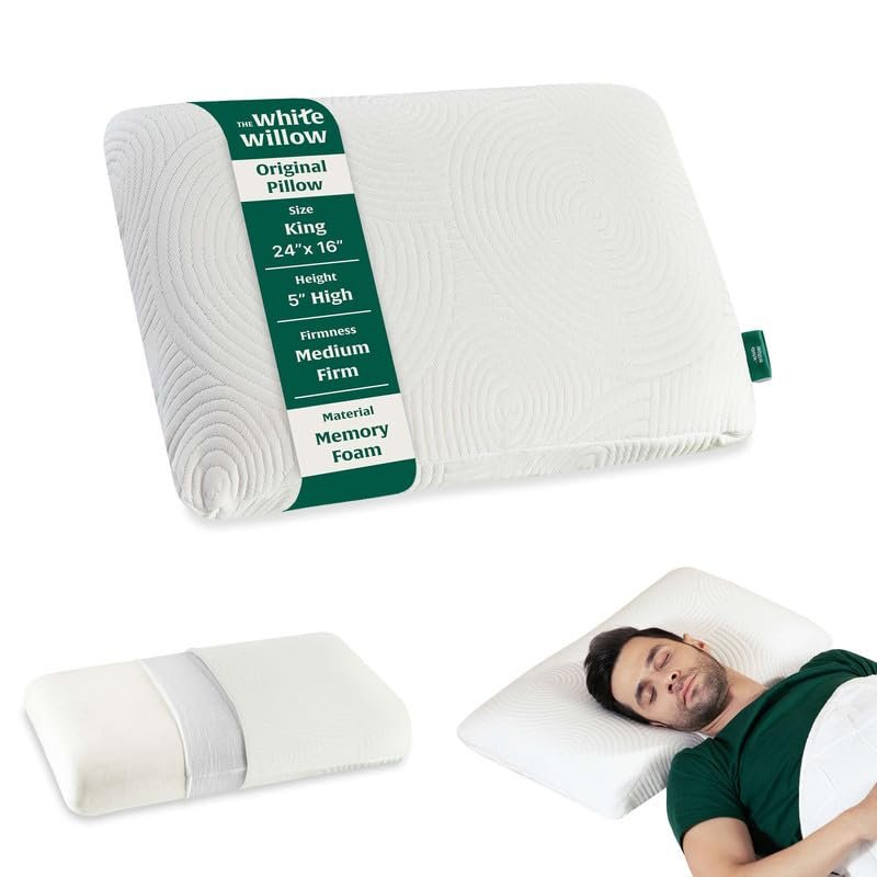 The White Willow Soft Original memory foam pillow
