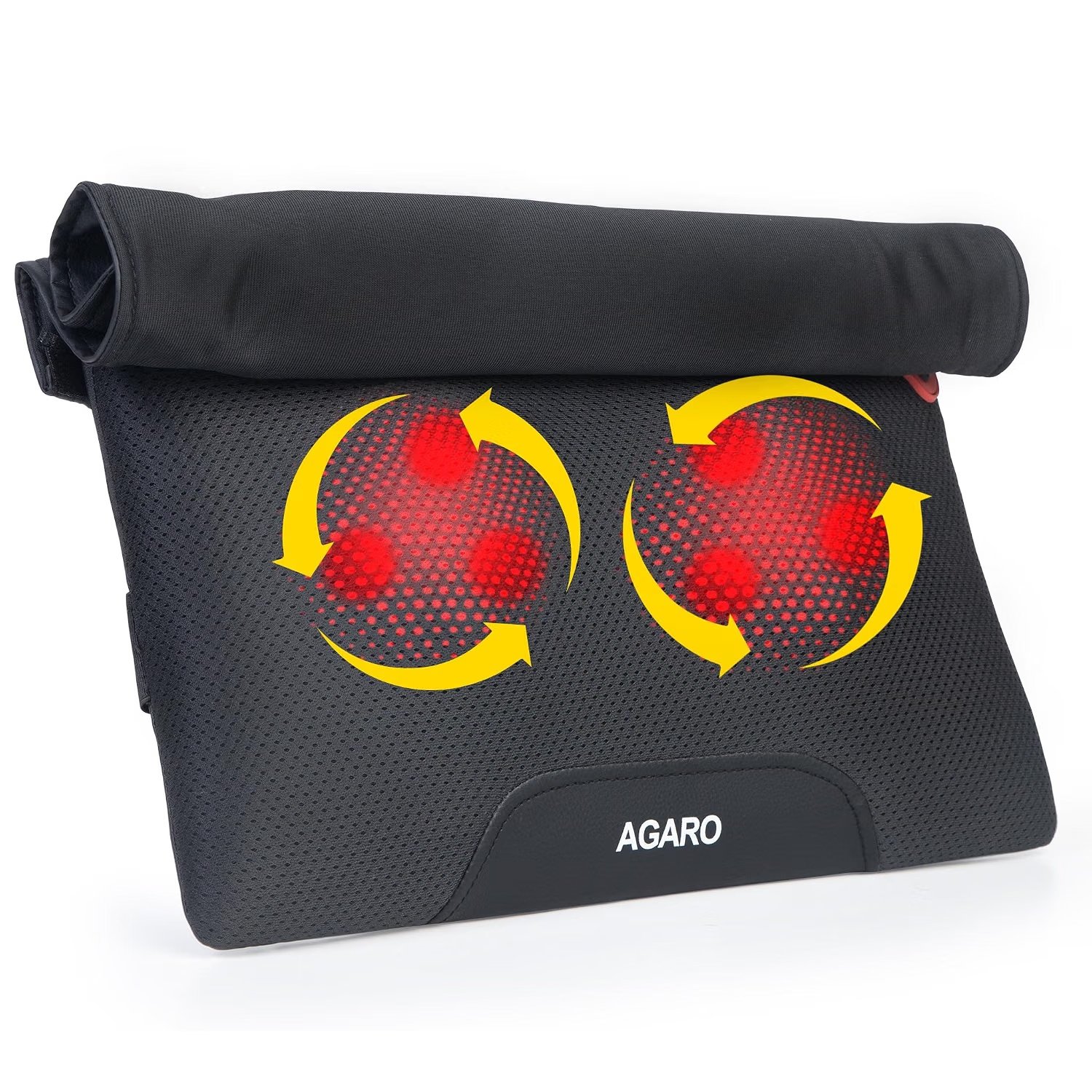 AGARO Deluxe Shiatsu Neck and Back Cushion Massager product packaging