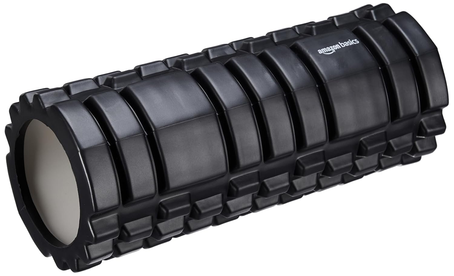 Amazon Basics black high-density foam roller 33 cm