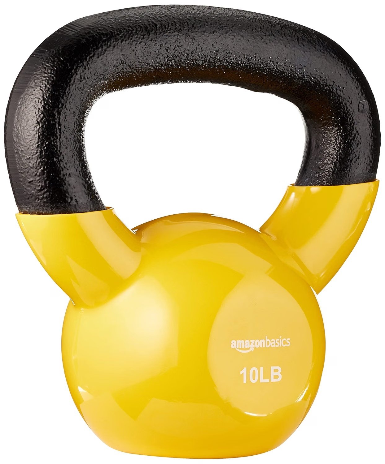 Amazon Basics Vinyl Kettlebell 4.5kg Orange