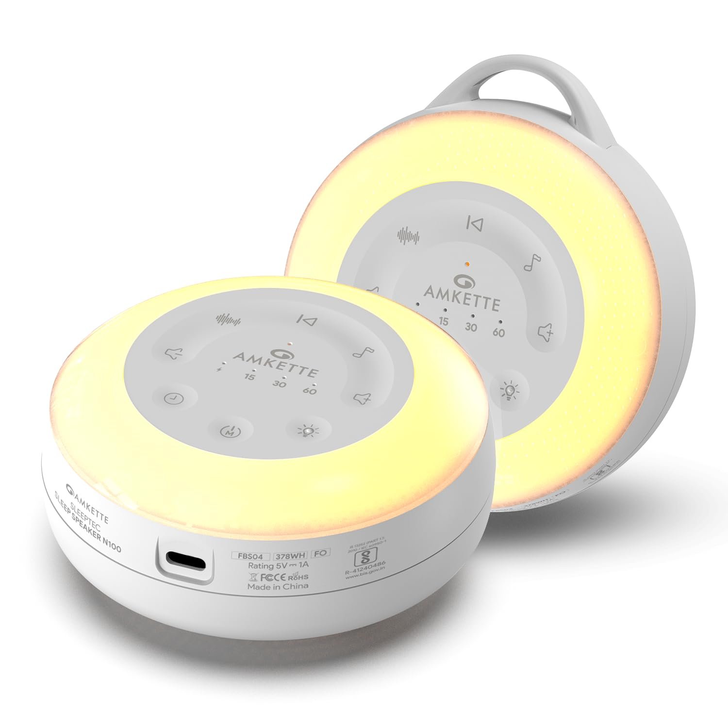 Amkette Sleeptec Sleep Speaker White Noise Machine product image