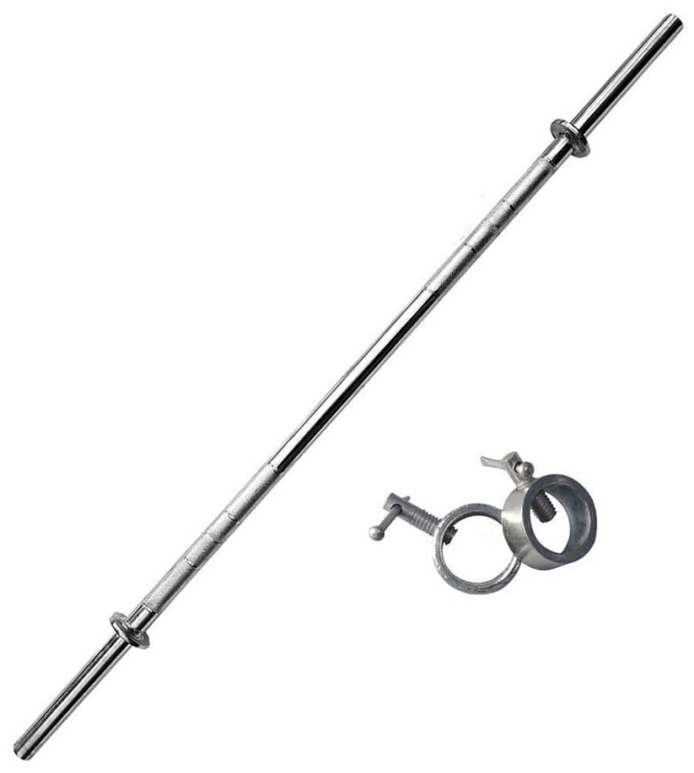 AURION 3 Feet 26mm Solid Chrome Barbell Bar