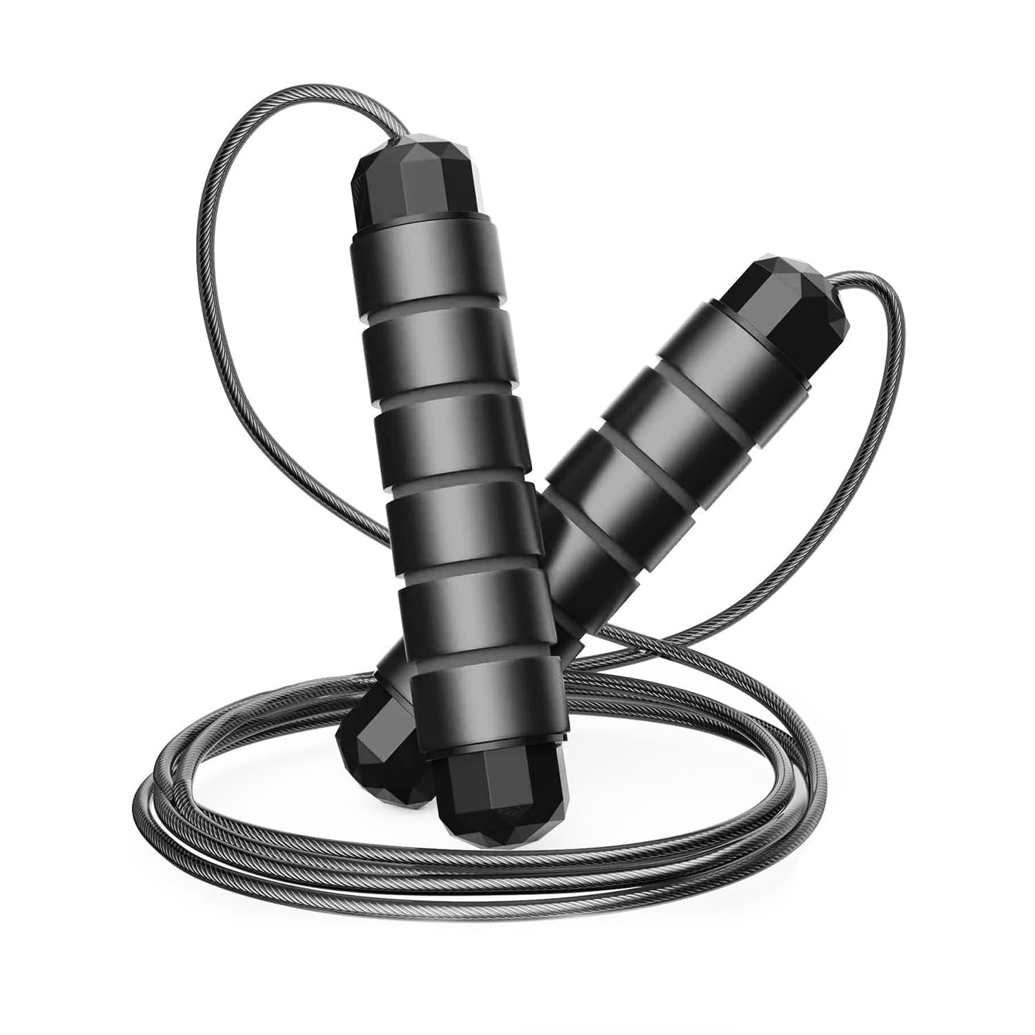 Aurion Adjustable PVC Skipping Rope Black product image