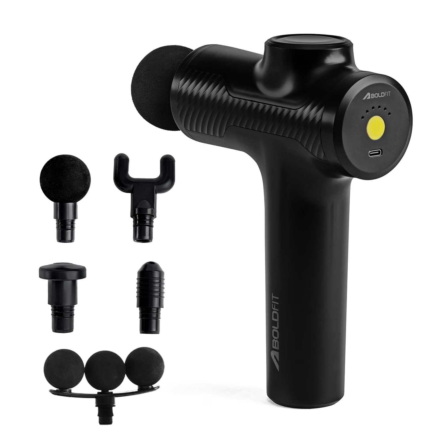 Boldfit BoldGun Thrust Massage Gun Black