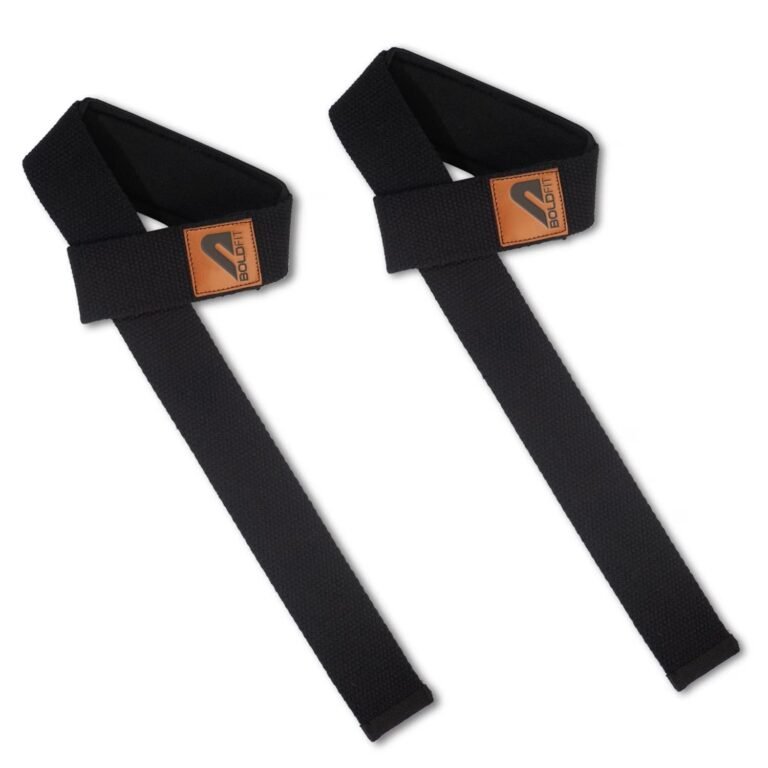 Boldfit Weight-Lifting Straps, Black, One Pair product packaging