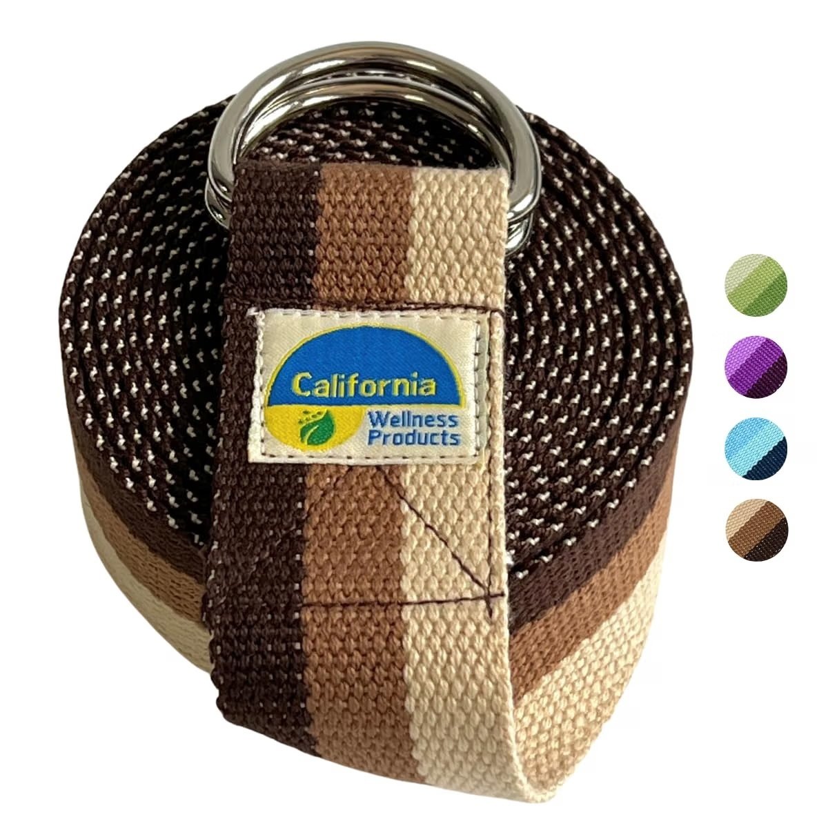 California Wellness Products Yoga Strap 10 Feet Blue