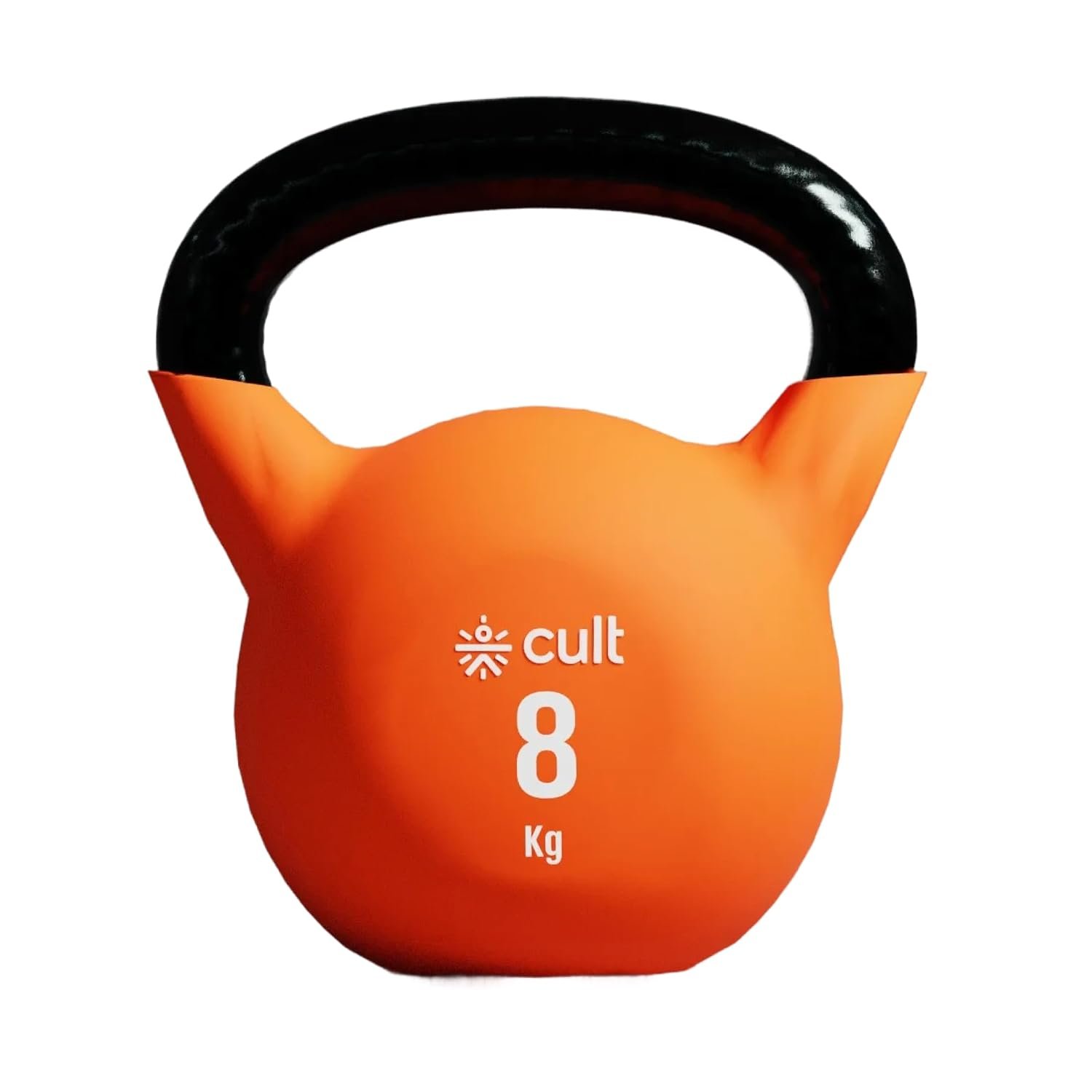 Cult 8kg black neoprene kettlebell