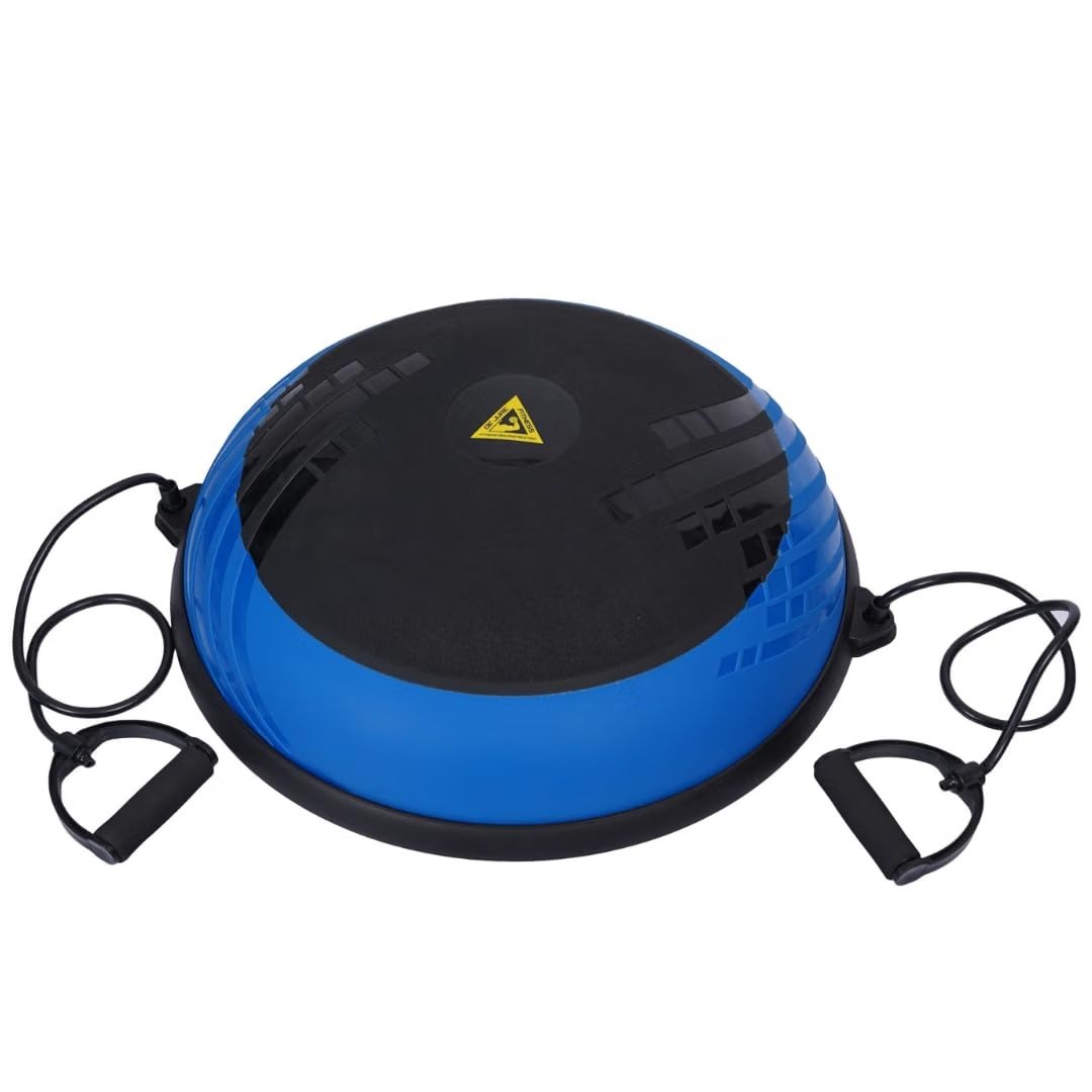 De Jure Fitness Half Balance Ball, 60 cm, Blue/Black product packaging