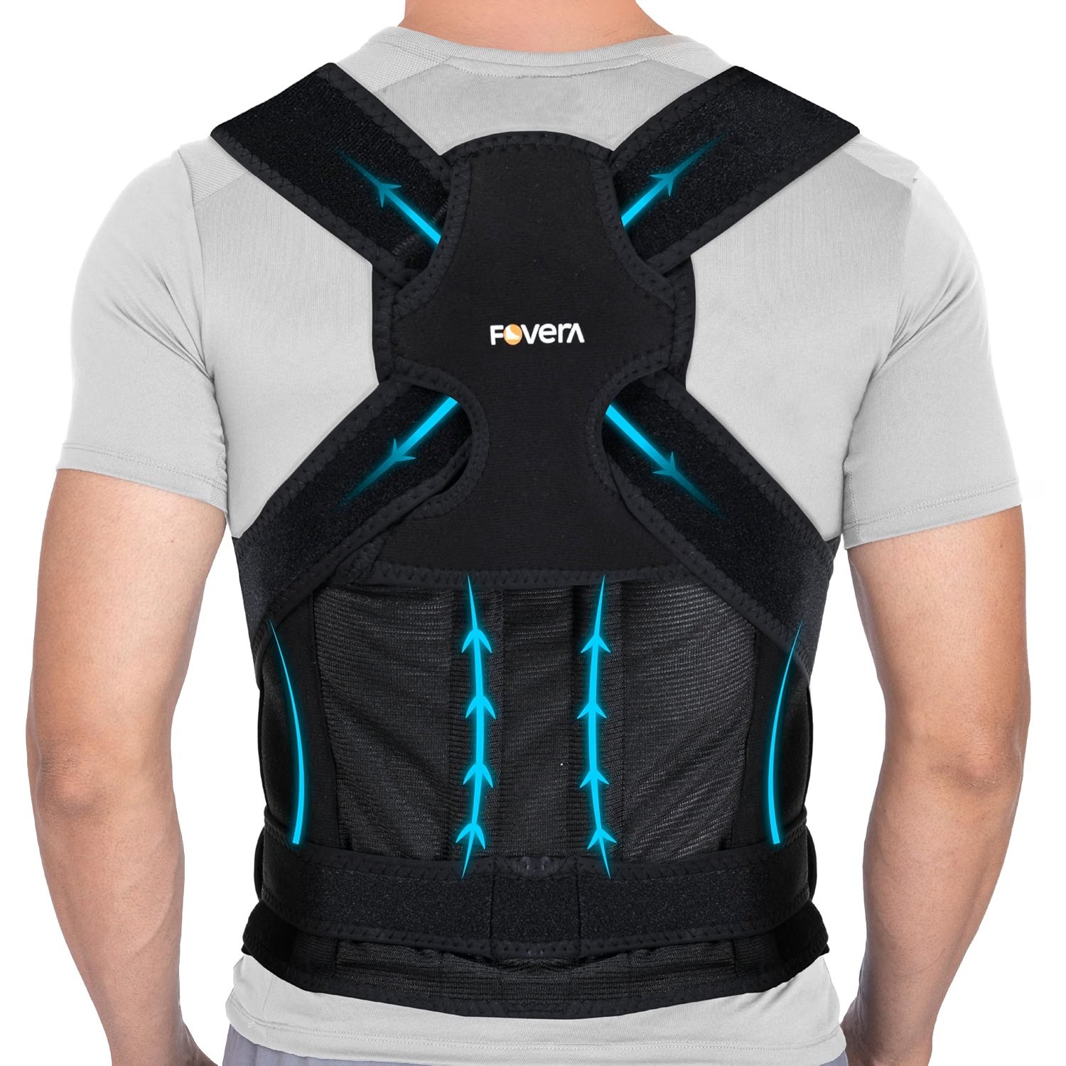 FOVERA Neoprene X-Cross Full Posture Corrector product packaging
