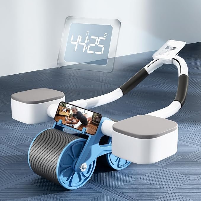 Lifelong LLAR02 Automatic Rebound Ab Roller Wheel Blue product packaging