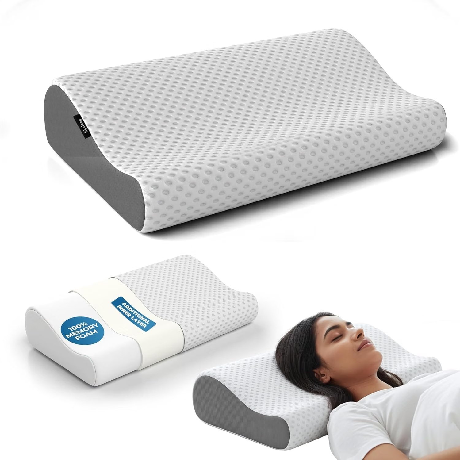 Lifelong LLCP003 Memory Foam Cervical Pillow