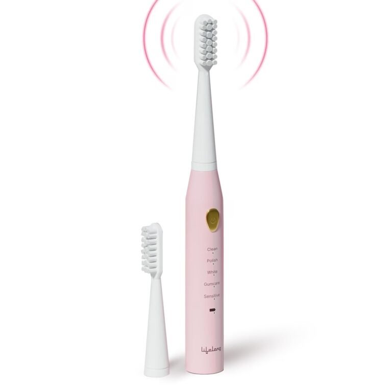 Lifelong LLDC135 Rechargeable Smart Electric Toothbrush Pink