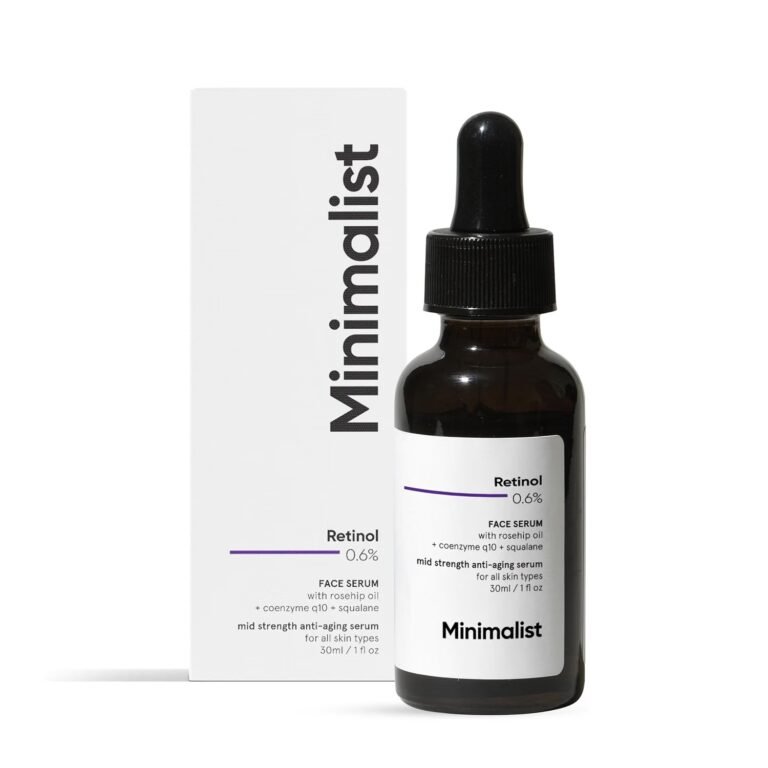 Minimalist 0.6% Retinol Face Serum product packaging