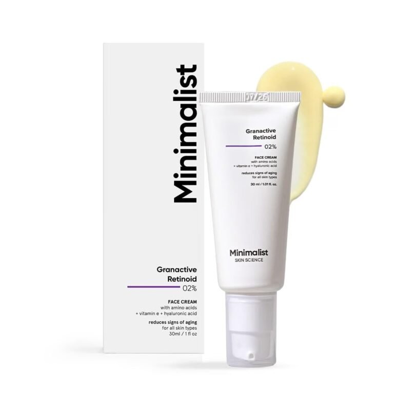 Minimalist 2% Granactive Retinoid Anti-Ageing Night Cream product packaging
