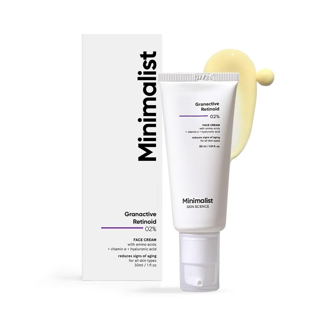 Minimalist 2% Granactive Retinoid Anti-Ageing Night Cream product packaging