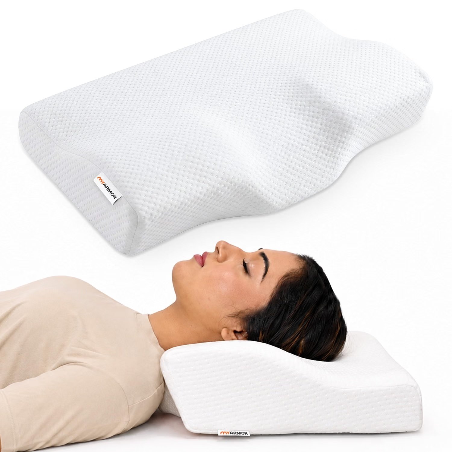 MY ARMOR Cervical Pillow 20 x 12 x 4 Inch