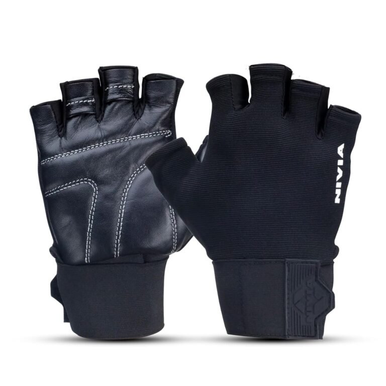 Nivia Scorpion Genuine Leather Gym Gloves Black Large product image