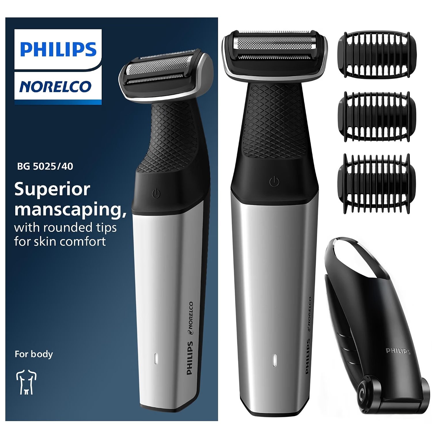 Philips Norelco Bodygroom Series 5000 BG5025/40 product packaging