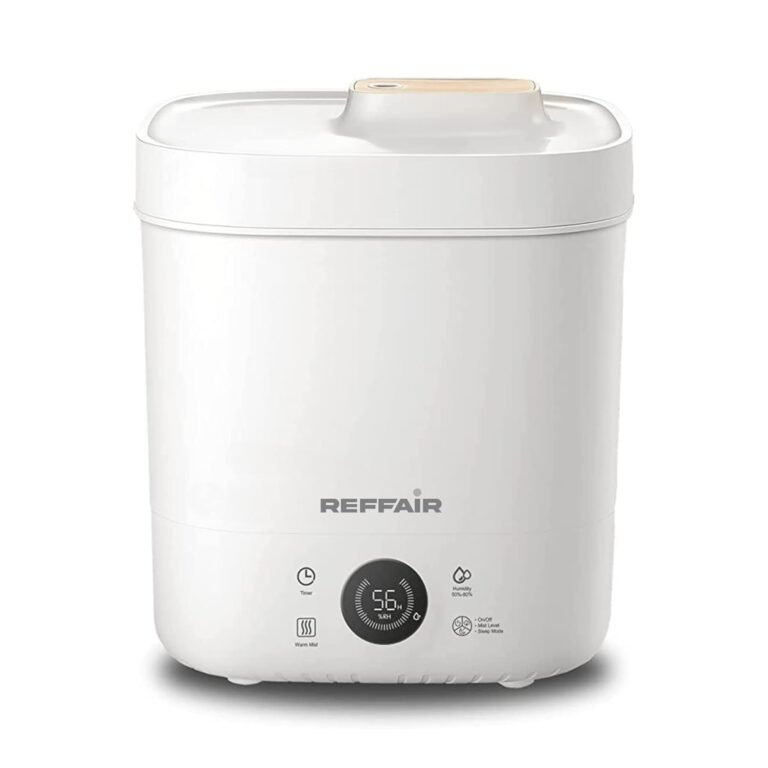 Reffair Caligo 500 smart ultrasonic humidifier in natural wood finish