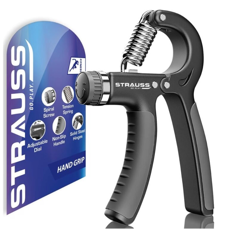 Strauss Adjustable Hand Grip 10–40 kg, Black product packaging