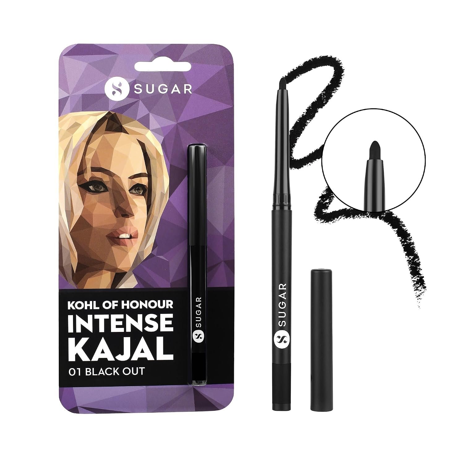 SUGAR Cosmetics Kohl Of Honour Intense Kajal 01 Black Out product image