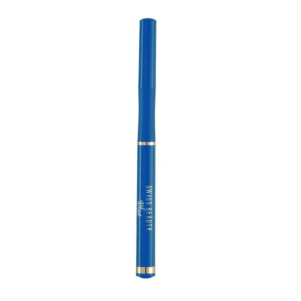 Swiss Beauty Bold Felt Tip Pen Eyeliner, Blue, 1.2 ml product packaging