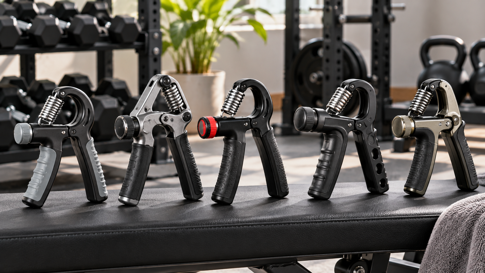 Five unbranded product formats arranged for a adjustable hand grippers in india buying-guide comparison