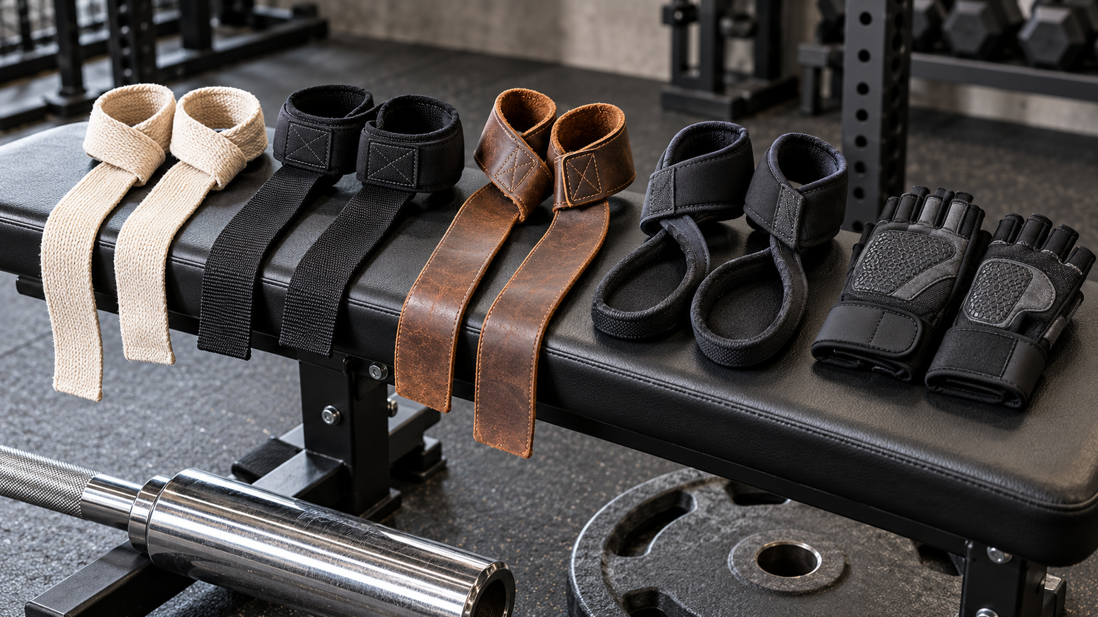 Five unbranded product formats arranged for a lifting straps and training grip accessories in india buying-guide comparison