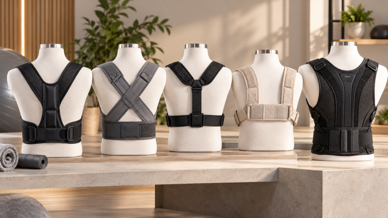 Five unbranded product formats arranged for a posture correctors in india buying-guide comparison