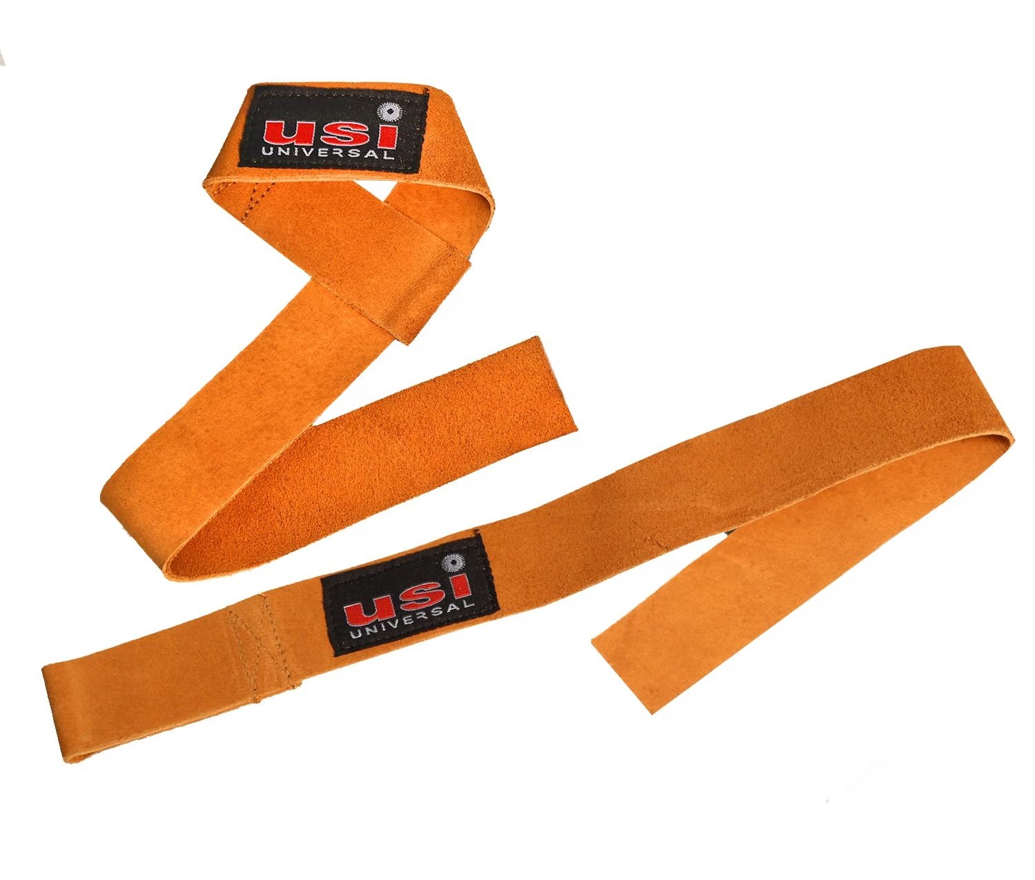 USI Universal 733LSL Leather Weight-Lifting Straps, One Pair product packaging