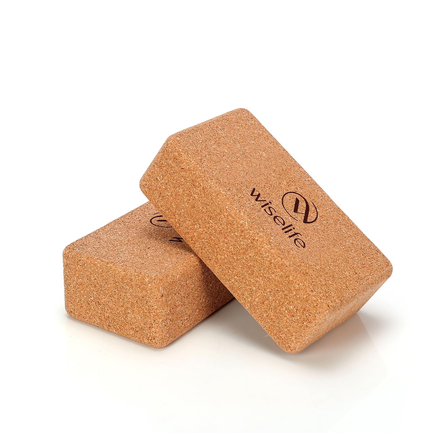 WiseLife Extra Large Cork Yoga Blocks Set of 2 product image