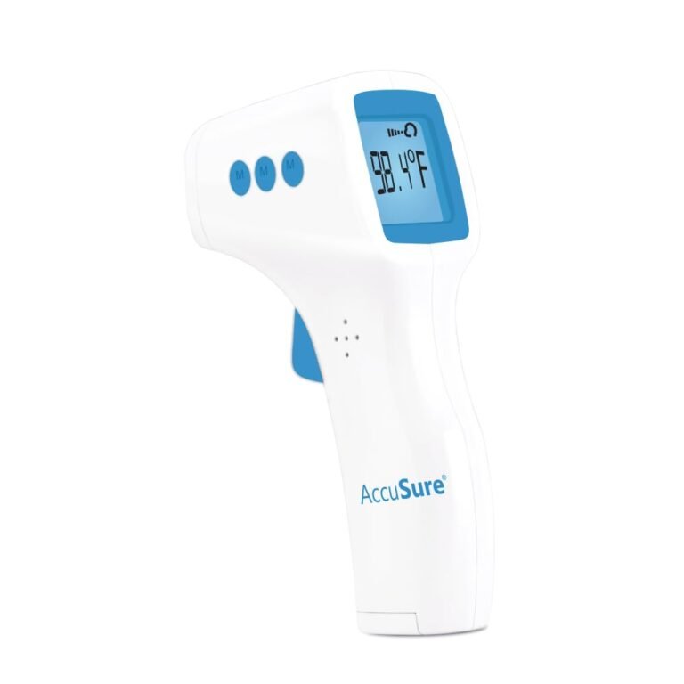 Official product photograph of AccuSure Non-Contact Digital Infrared Thermometer