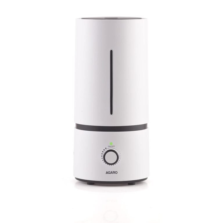 Official product photograph of AGARO Caspian Ultrasonic Cool Mist Humidifier 1.7L