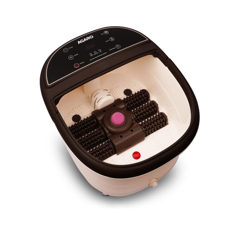 Official product photograph of AGARO Royal Automatic Foot Spa Bath Massager