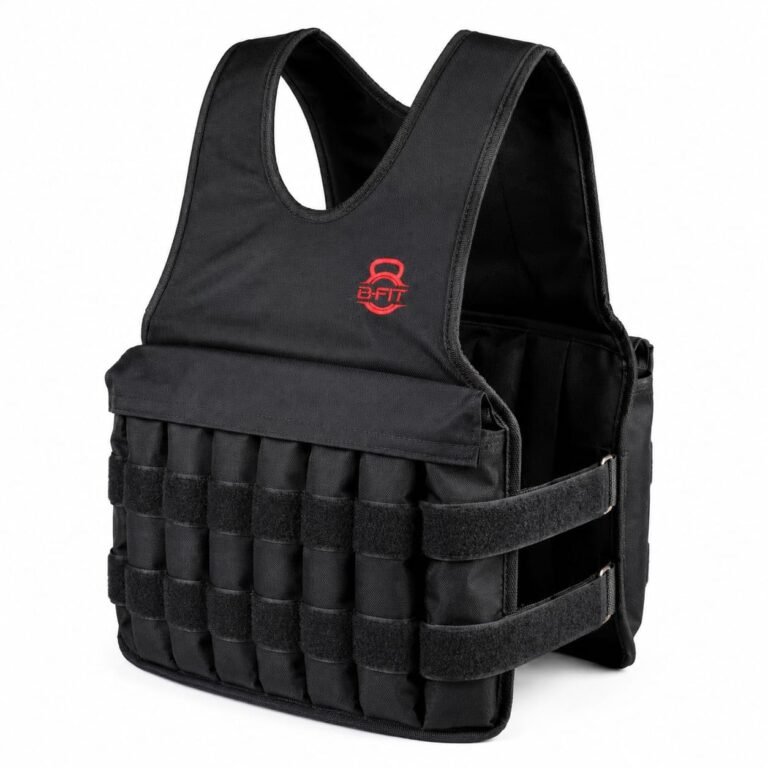 B Fit Adjustable Weighted Vest 15kg Black - Weighted Vests product