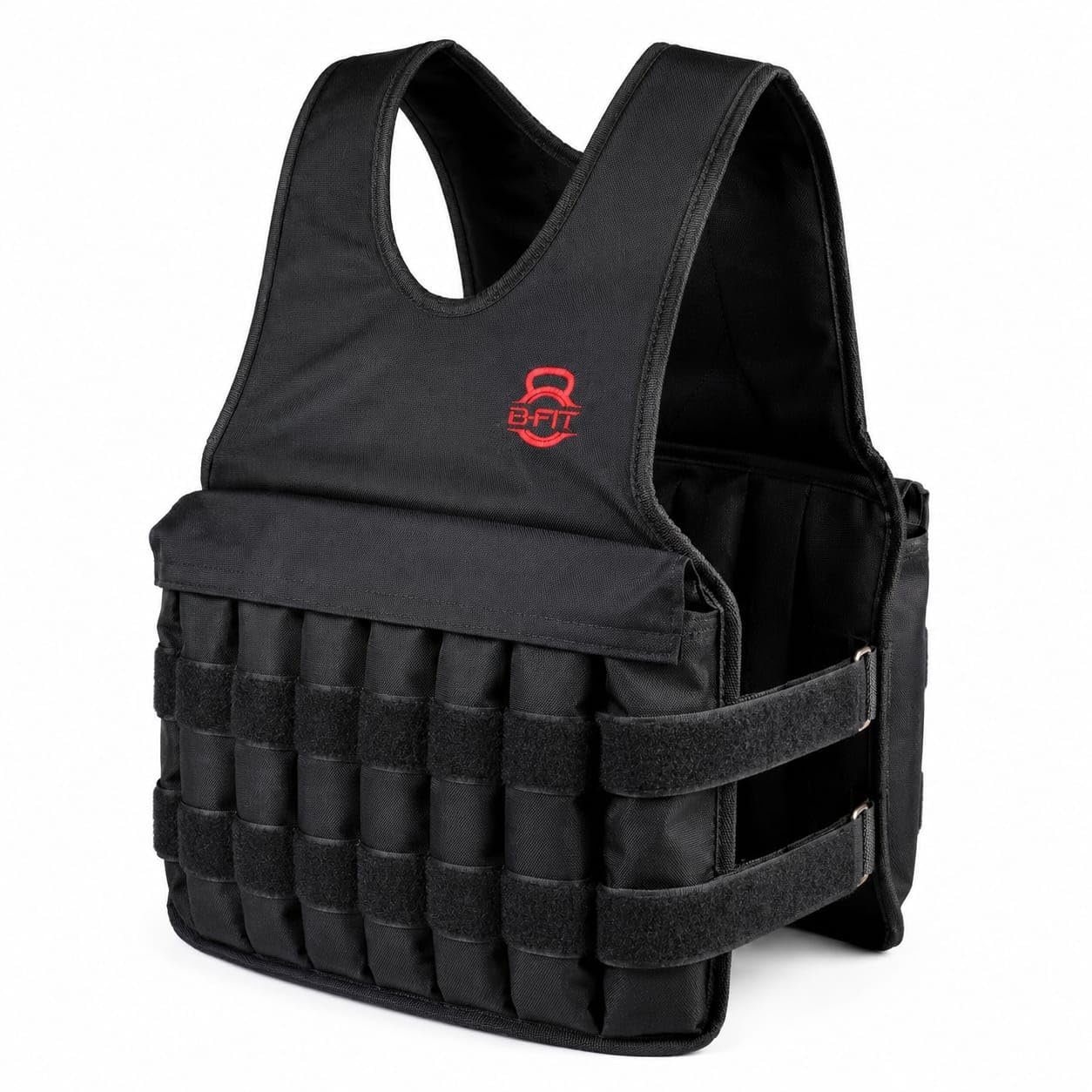 B Fit Adjustable Weighted Vest 15kg Black - Weighted Vests product