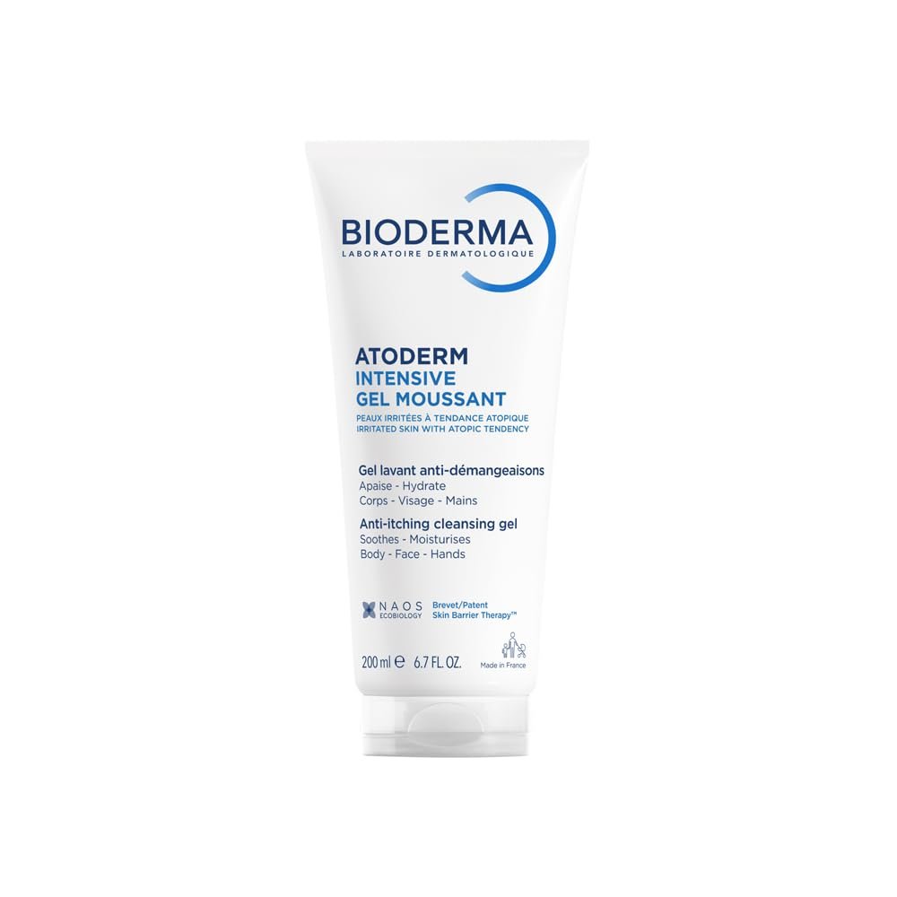 Official product photograph of Bioderma Atoderm Intensive Gel Moussant 200ml