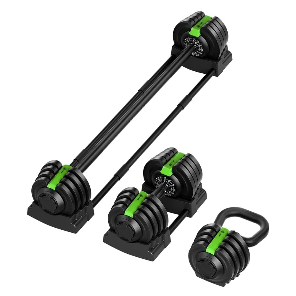 Cult 3-in-1 Adjustable Dumbbell Kettlebell and Barbell Weight System — product photo showing the listed model or variant
