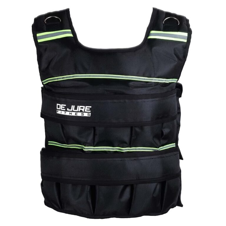 De Jure Fitness Adjustable Weighted Vest 10kg Black - Weighted Vests product
